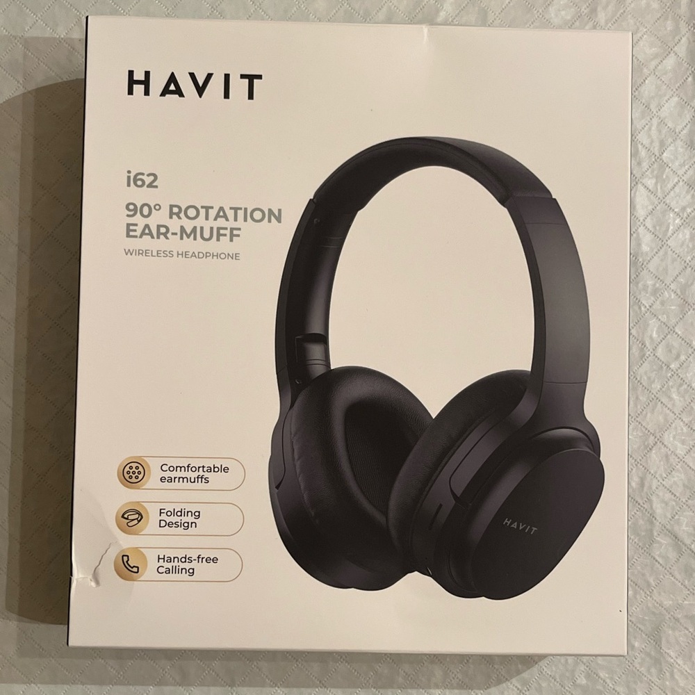 HAVIT i62 90° ROTATION EAR-MUFF WIRELESS HEADPHONE - UNOPENED
